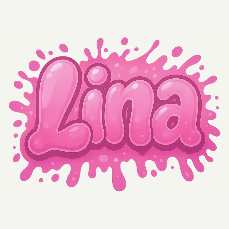 Graffiti LINA Name Gift Ideal Printable On