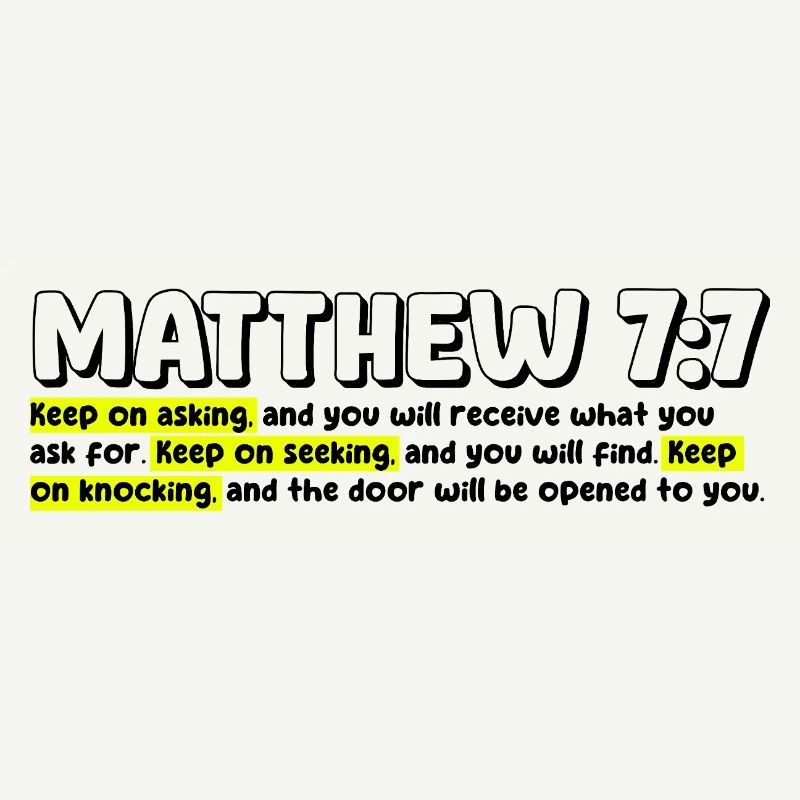 Matthäus 7:7 | Bibelzitat