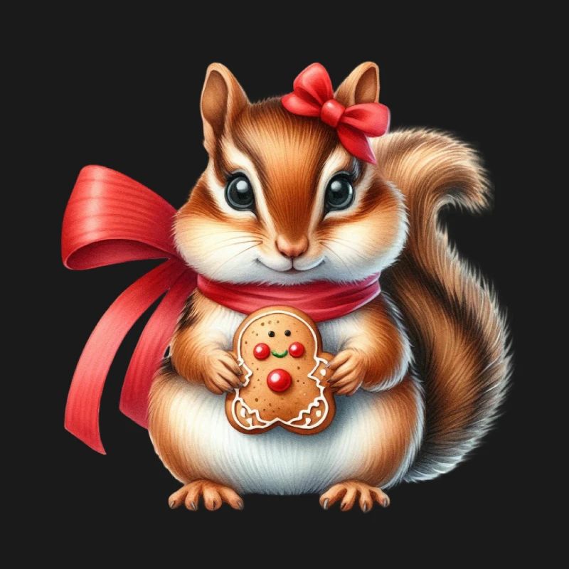 Ingwer-Eichhörnchen mit Keks