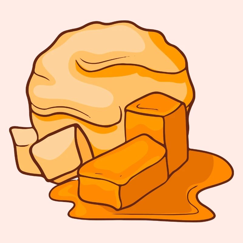 Karamell Eis Speiseeis Eiskrem Eiscreme Kugeleis