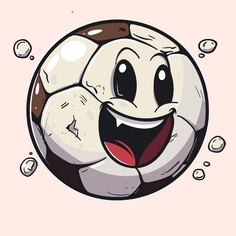 Fußball im Comic Stil