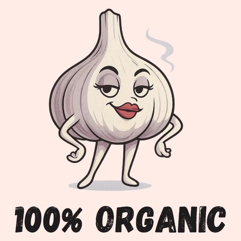 Knoblauch Diva Pose Organic Gemüse Garlic