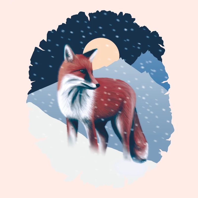 Fuchs im Schnee