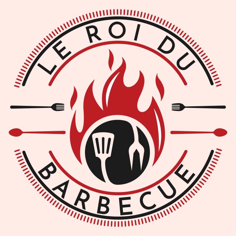 Barbecue Fire Kitchen Logo