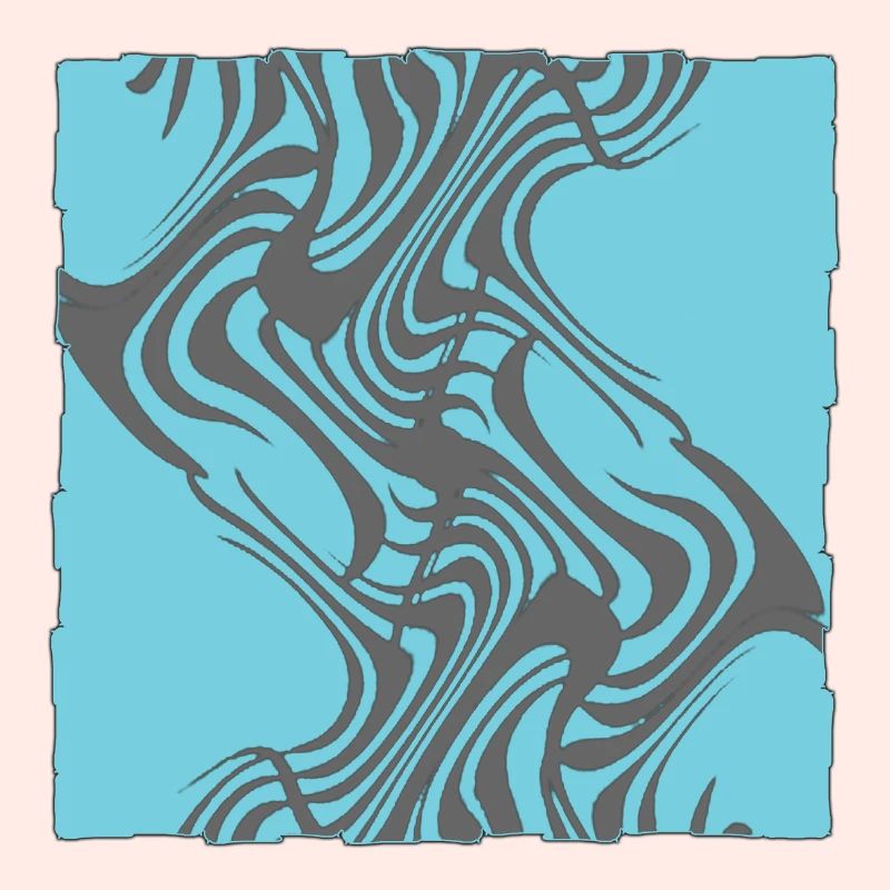 Zebra Pattern Cyan