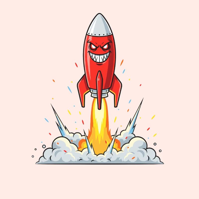 Angry Rocket Comic Character
