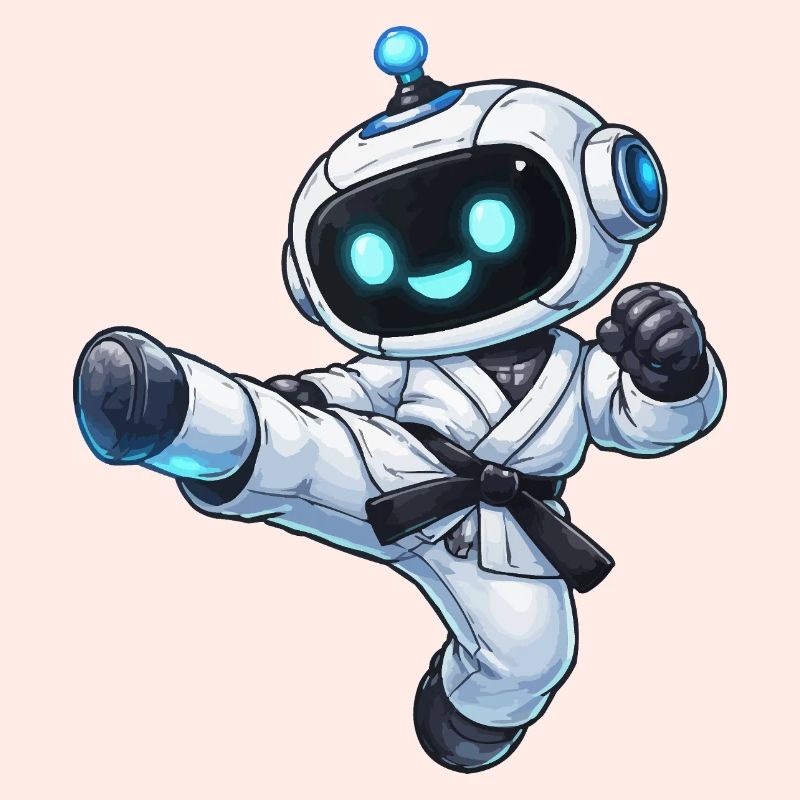 Robot de combat en karaté