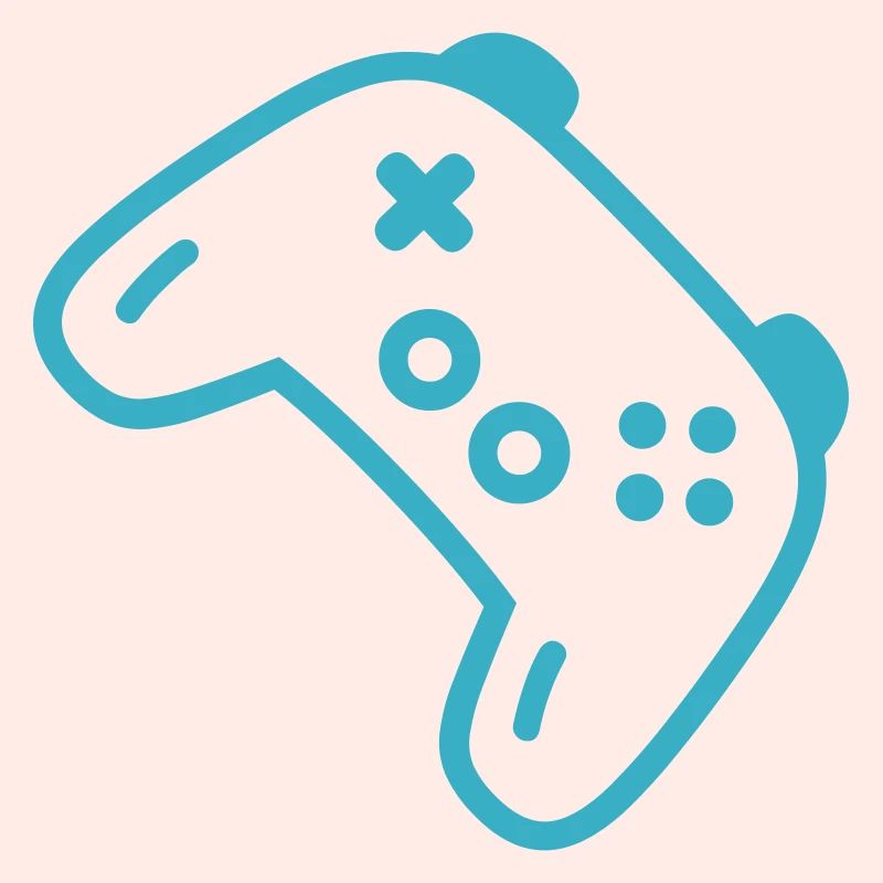 Türkise Controller-Silhouette