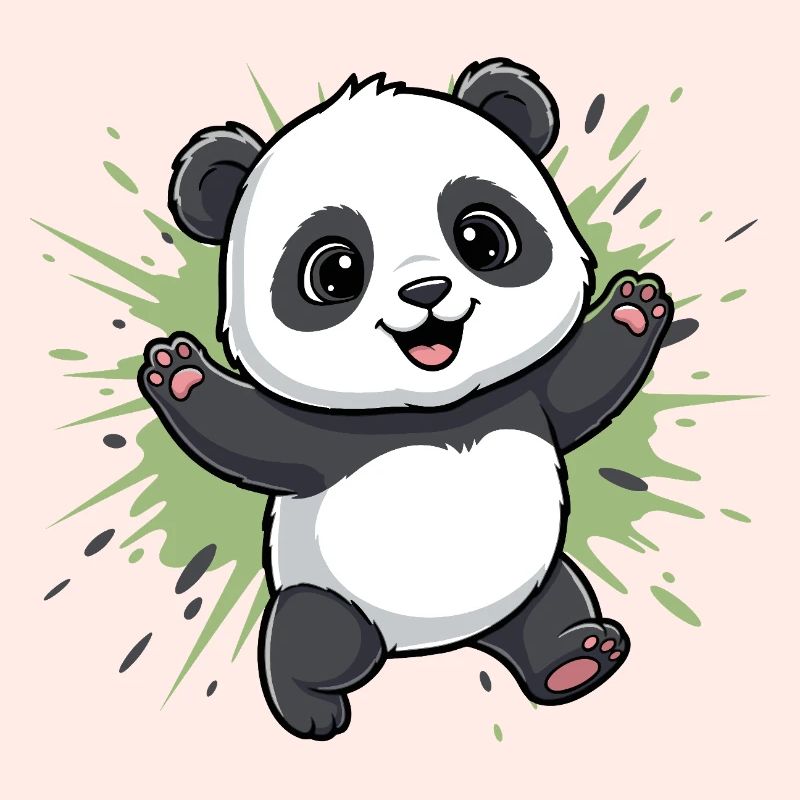 Cuddly Panda Spritz Background