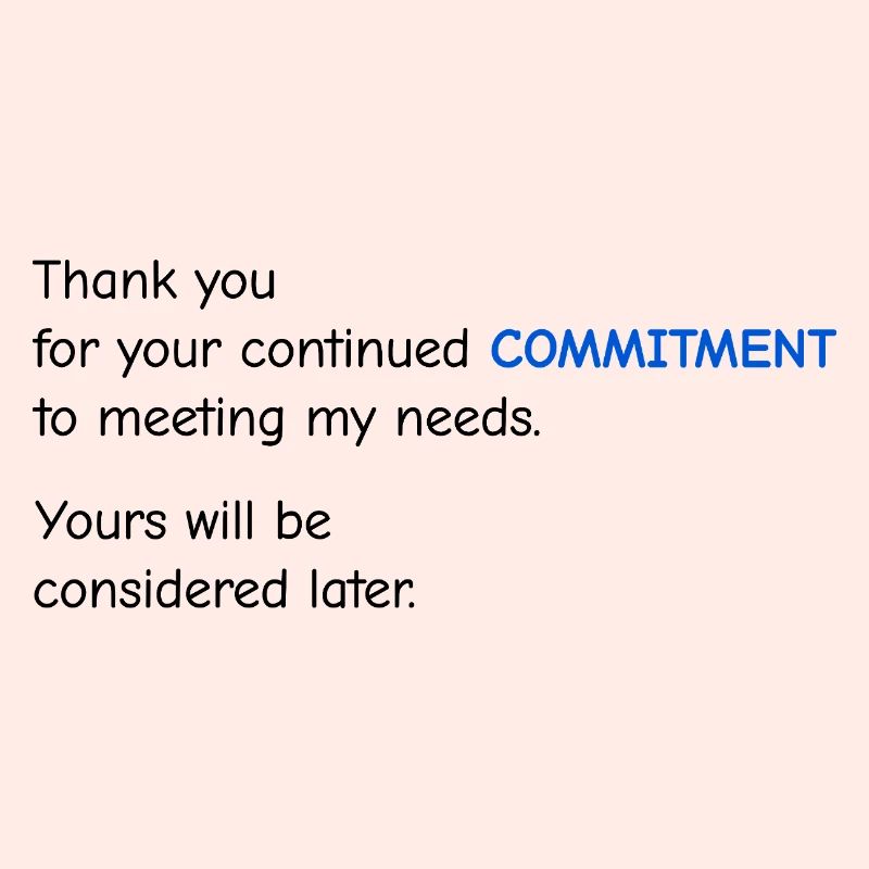 Baby Performance Review - Commitment