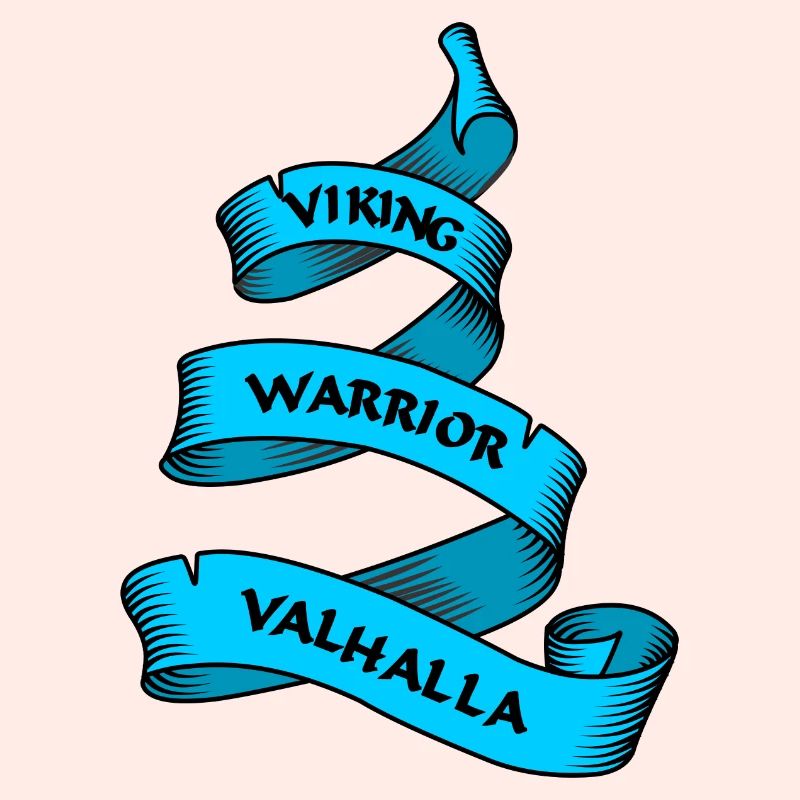 Wikinger Wimpel oder Banner blau