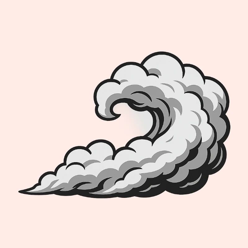 Tourbillon Nuage Cyclone Graphique