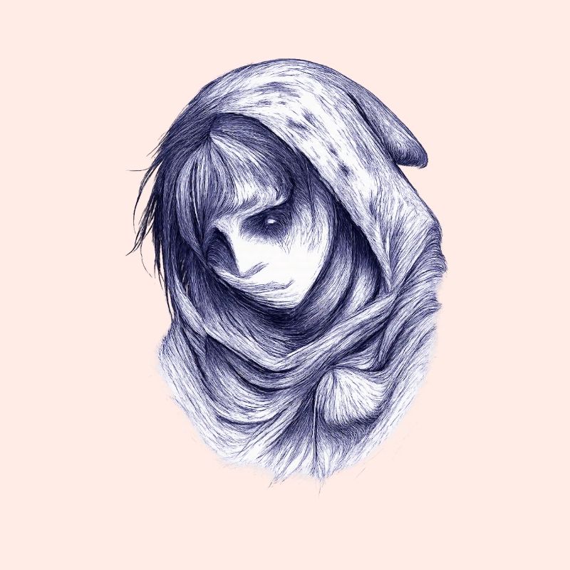 Blauer Schleiergeist