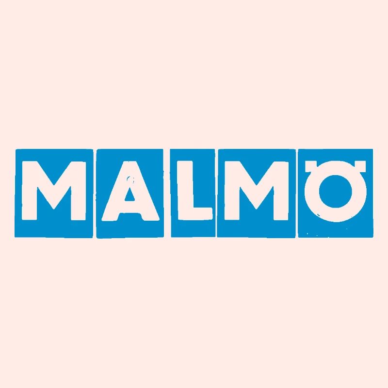 Malmö – Conception de texte bleu