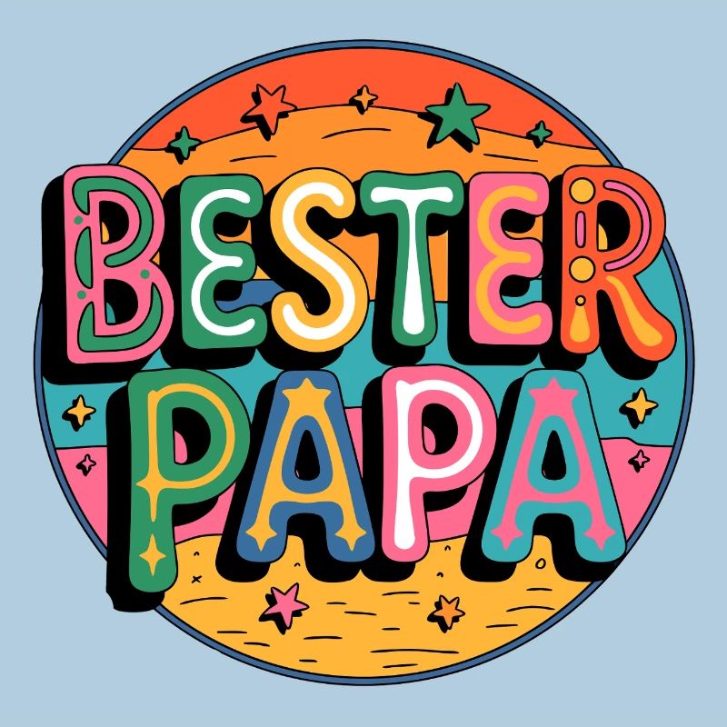 Bester Papa Farbexplosion