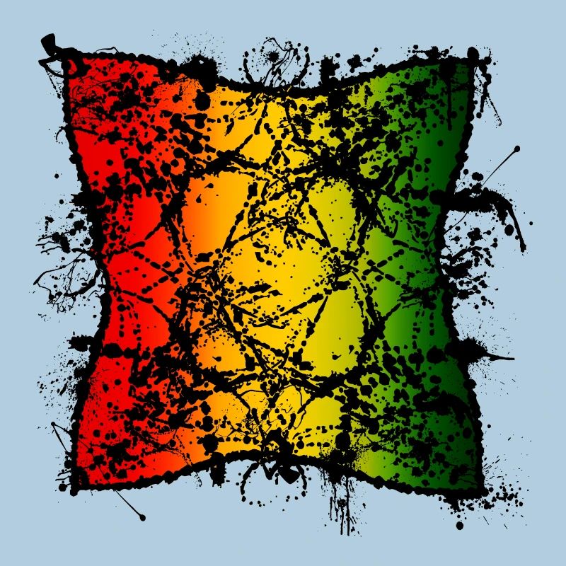 Rasta Leaf Abstraction with Gradient