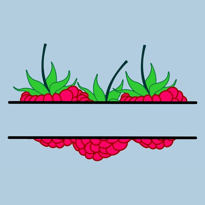Raspberry banner red raspberry