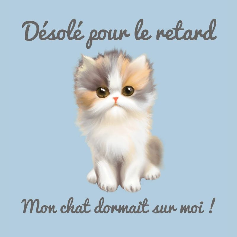 Mon chat dormait sur moi 