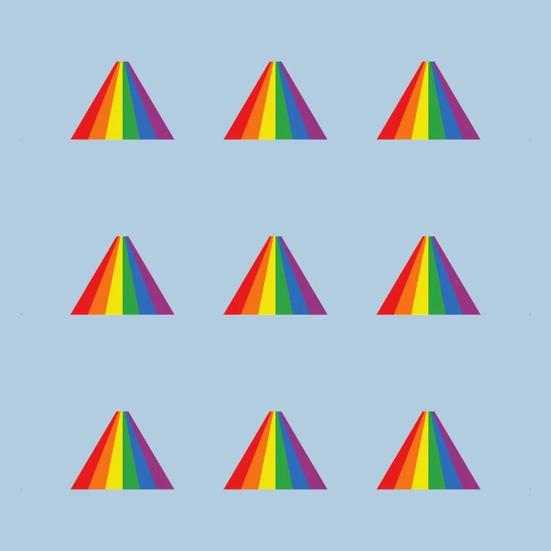Rainbow Pyramid Pattern