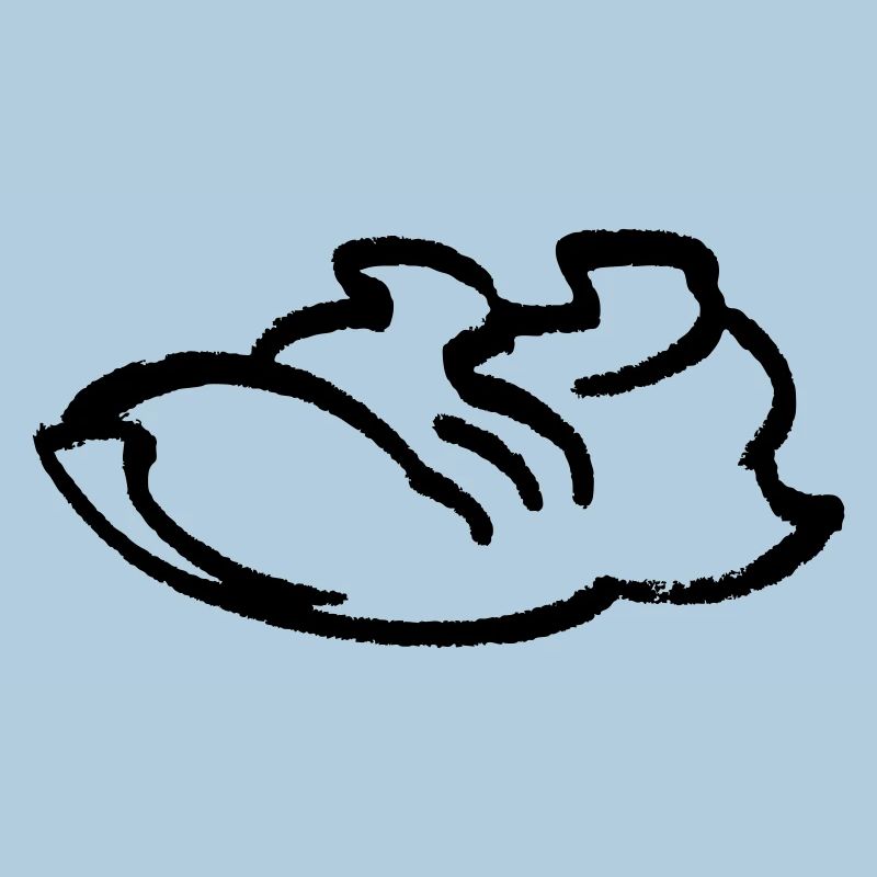 Contour de la chaussure de course
