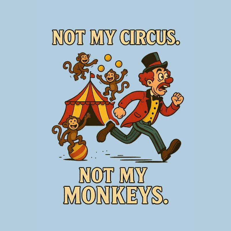 Pas mon cirque. Pas mes singes.