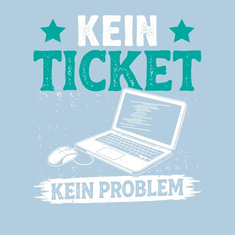 Nerd Computer NO TICKET NO PROBLEM FUNNY
