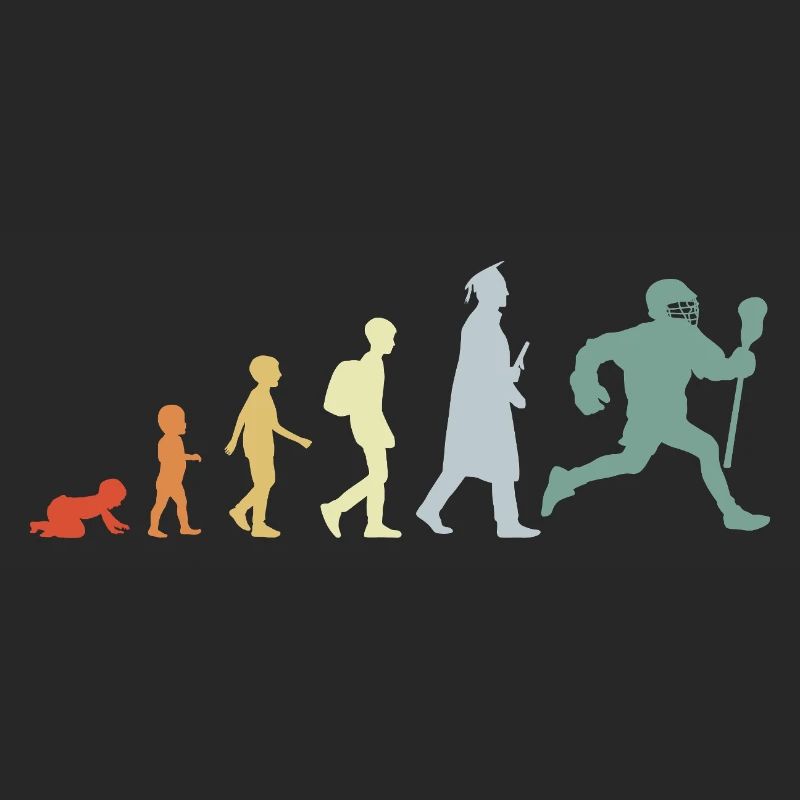 Evolution eines Lacrosse Spielers
