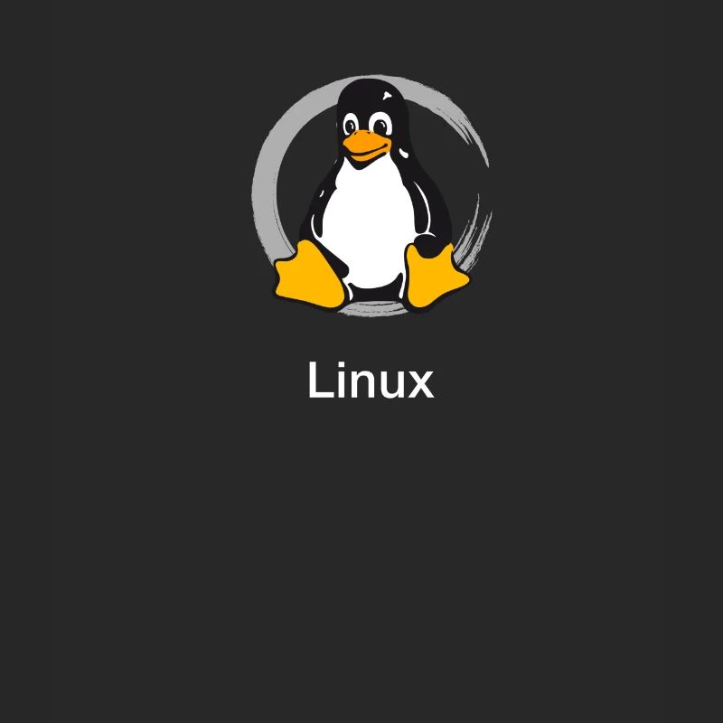 Pc computer Penguin nerd geek Programmer Admin