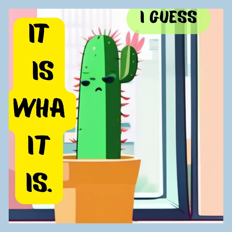 C’est ce que c’est. Je pense. – Édition Cactus Moody