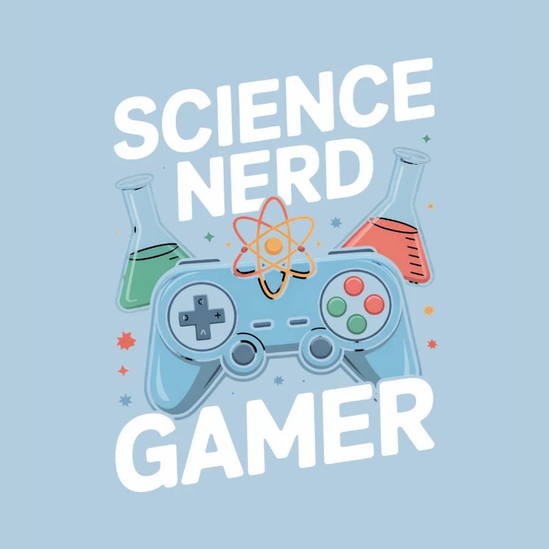 Science Nerd Gamer Controller Chemistry Lab