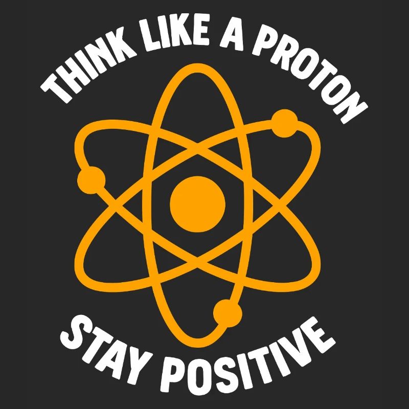 Graphique de l’atome de pensée positive de proton
