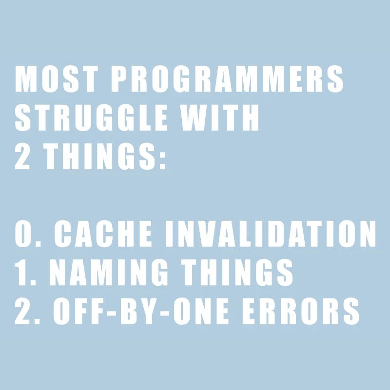2 choses difficiles dans le programmeur informatique