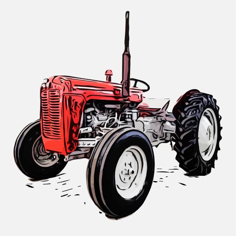 Red M F 35 Tractor