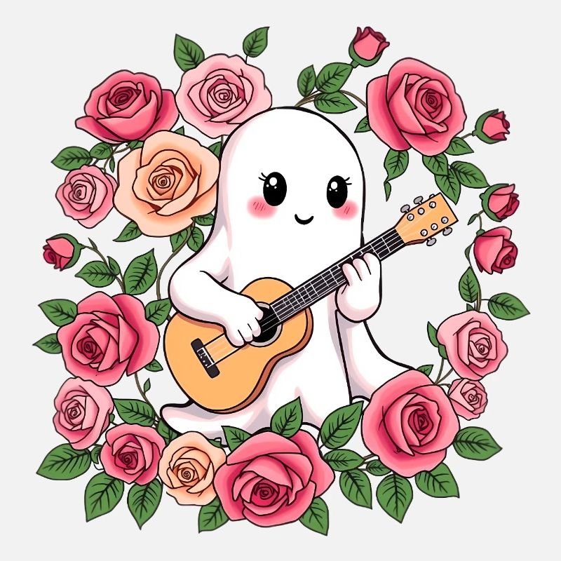 Ghost plays guitar