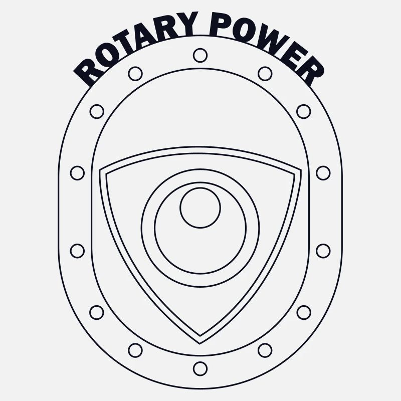 Rotary Power Shield Emblem