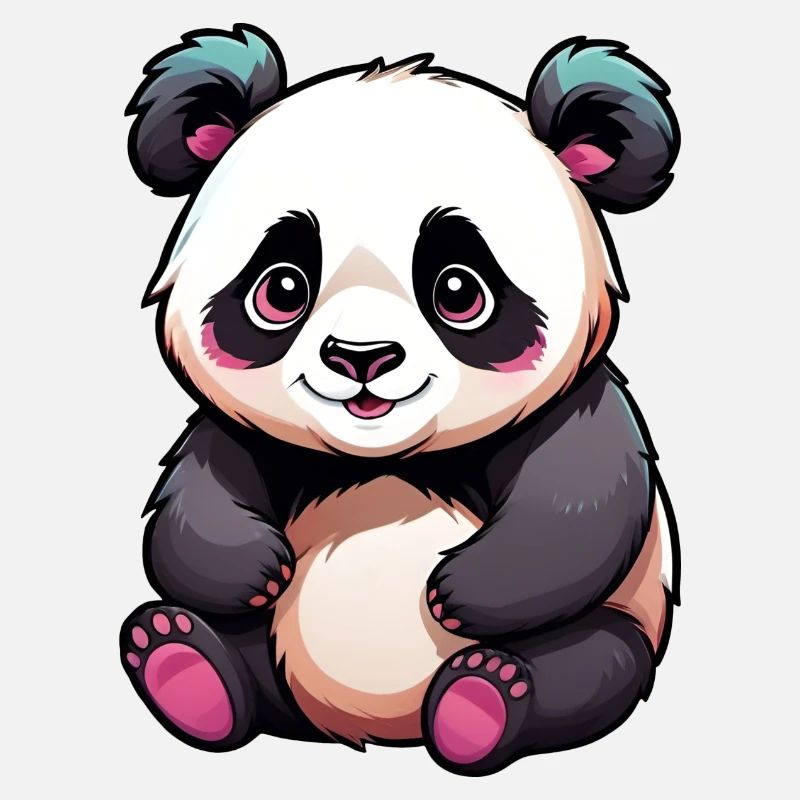 Cute Cartoon Panda Bear