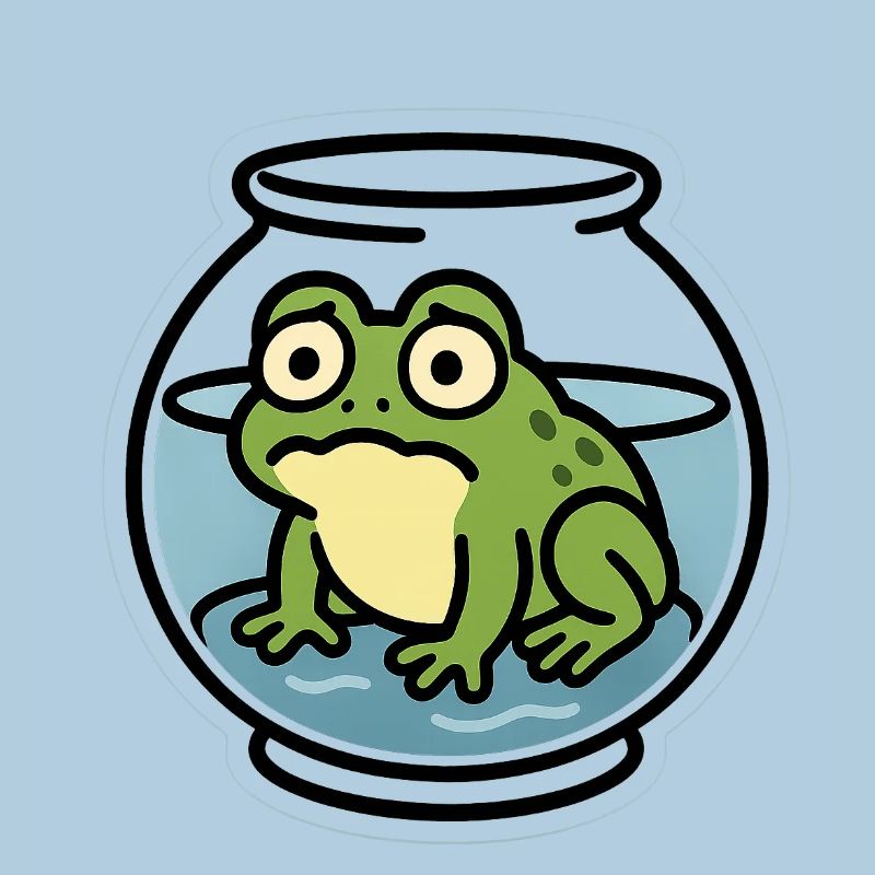 Grenouille dans un bol