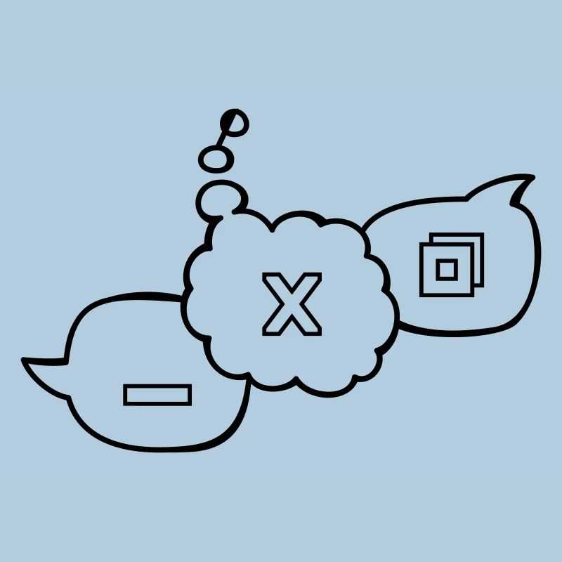 Computer speech bubbles