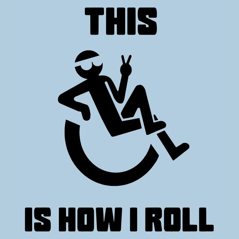 C’est comme si je me roulais dans mon fauteuil roulant*