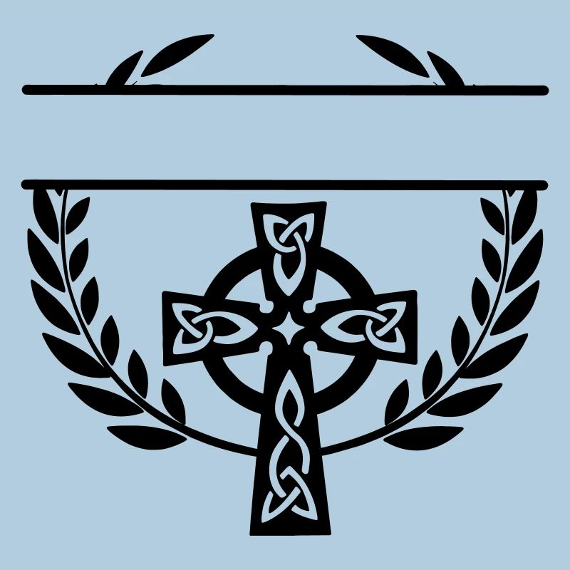 Monogramme croisé celtique