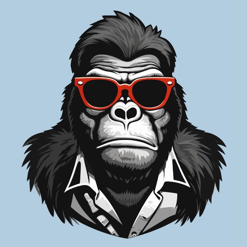 gorilla, monkey, primate
