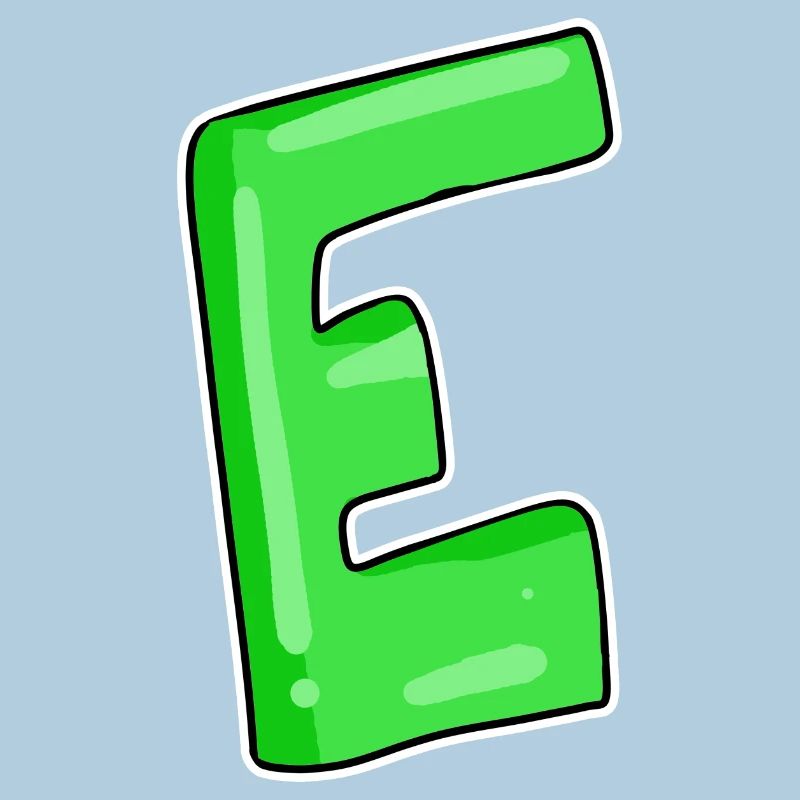 Lettre E Point de départ