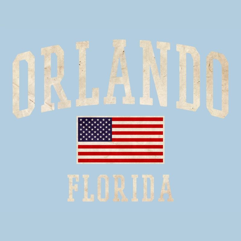 Design du drapeau vintage à Orlando, Floride,
