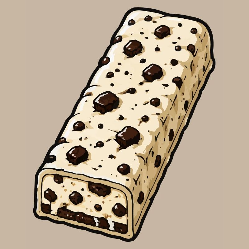 Chocolate Bar with Chocolate Chip Pattern