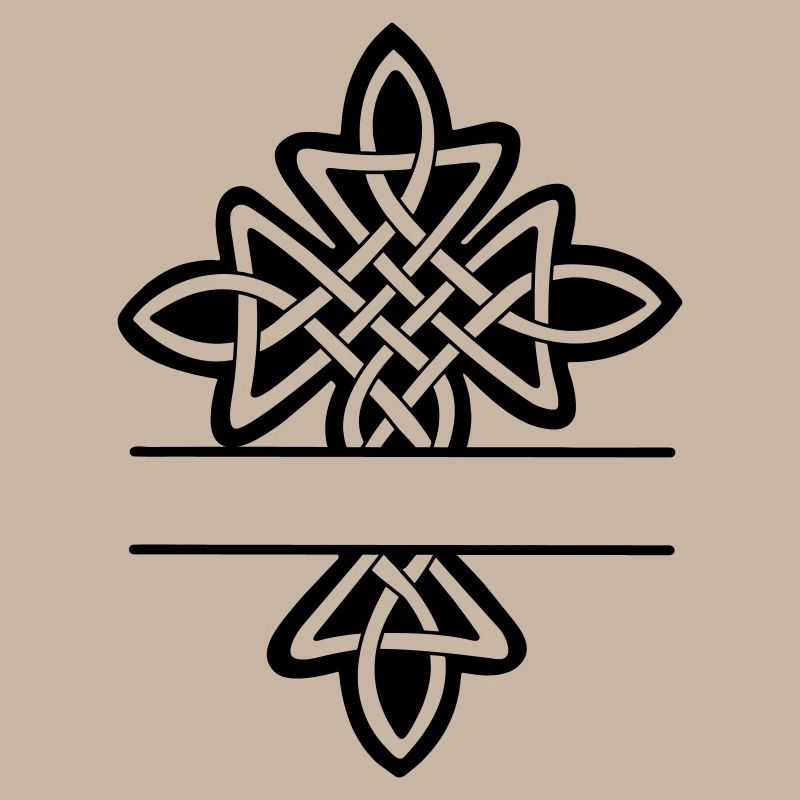 Monogramme croisé celtique