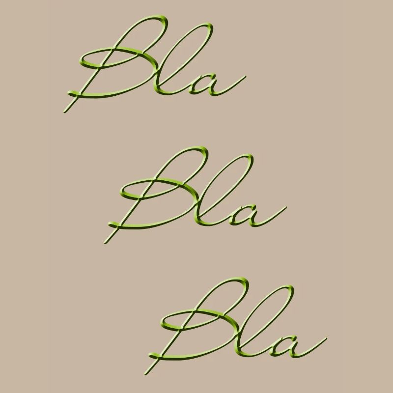Bla Bla Triple Écriture Verte