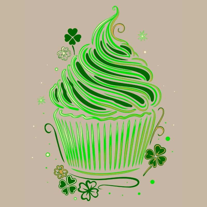 Muffin Cupcake de la Saint-Patrick
