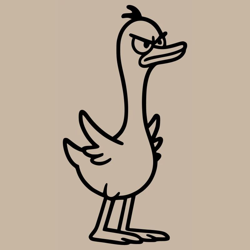Angry goose