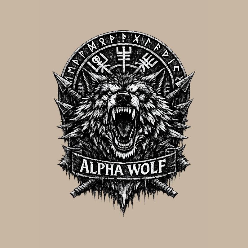 Alpha Wolf Runic Crest