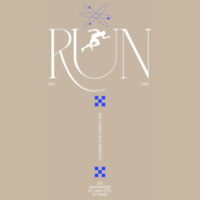 RUN Neon Runner Glyphs